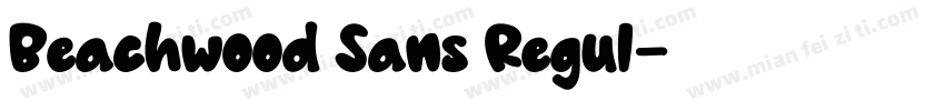Beachwood Sans Regul字体转换
